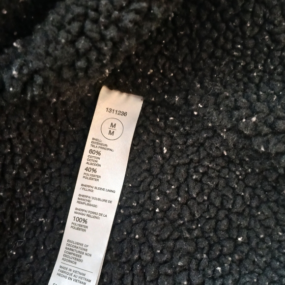 Buffalo David Bitton Sherpa Lining Cotton Jacket Hoodie Mens Size M Gray - Picture 7 of 16